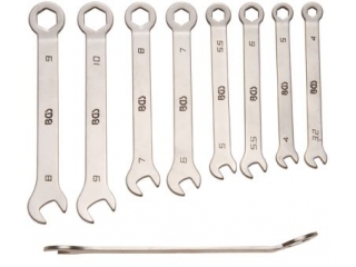 M38646 - Precision flat wrenches 4-10 mm, 8p.