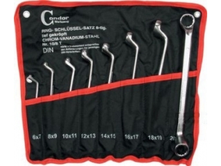M10/12T - keyset bent wrenches 6-32 mm 12 pieces (ring bent)