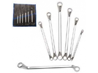 M332105 - flat ring wrenches, 1 / 4 &quot;-3 / 4&quot;, 6 pieces of curved