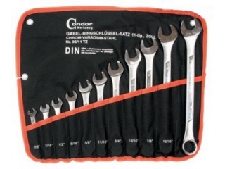 M35/12T - flat ring wrenches 6-22 mm, 12 pieces