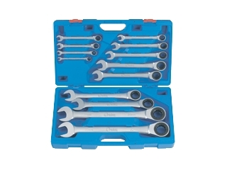 M4012 - Keys 8-19 mm flat drawn from the ratchet 12 pieces