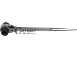 M45 - Socket wrench 19 x 22 mm with ratchet