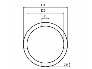 M38265 - groove nut socket, 11 pieces, 22-75 mm