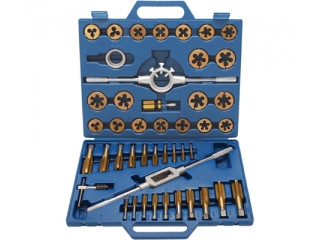 M31899 - 45-piece Tap and Die Set, Tungsten Steel, Titanium Coated