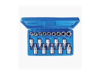 M1008/1 - A set of Torx sockets 19 pieces E10-E24 and T25-T70