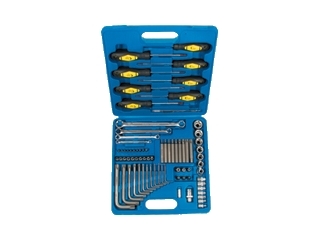 M1076 - Set of Torx tools, 76 pieces of T + E 1/4"+1/2"