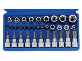 M35021 - Set of Torx bits and sockets 34 pcs