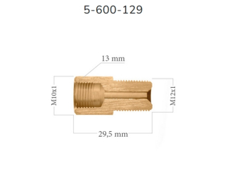 LWP129 - Reduction Connector M10 x 1 (internal) - M12 x 1 (external)