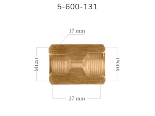 LWP131 - Reduction Connector M10 x 1 (internal) - M12 x 1 (internal)