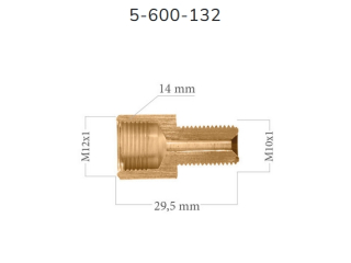 LWP132 - Connector-reduction M10 / 1 (internal) - M12 / 1 (internal)