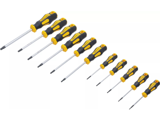 M37845 - T8 Torx Screwdriver - T40 with a hole, 11 pieces
