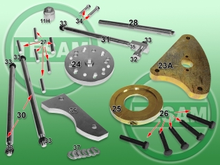 S0001082 - The tool for the exchange of the wheel hub Mercedes Sprinter, Volkswagen Crafter with ABS