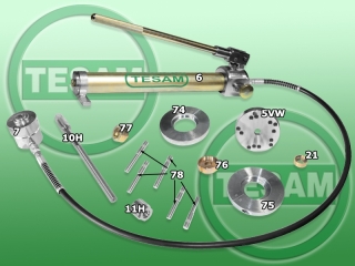 S0002614 - VW Lupo wheel hub replacement tool with ABS and without ABS Tesam hydraulic drive