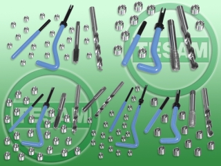 S0002662 - UNC 1/4" ; 5/16" ; 3/8" ; 7/16" ; 1/2" - Kit for repairing broken threads, inch (Woodpecker)
